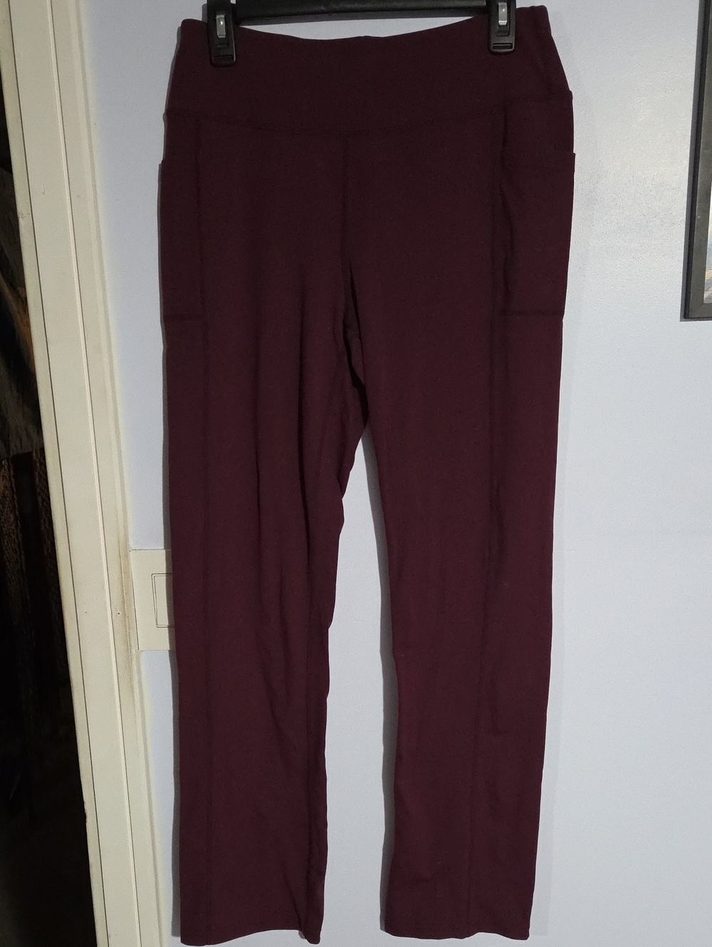 Skechers Wide-Leg Pull-On Pants in Plum